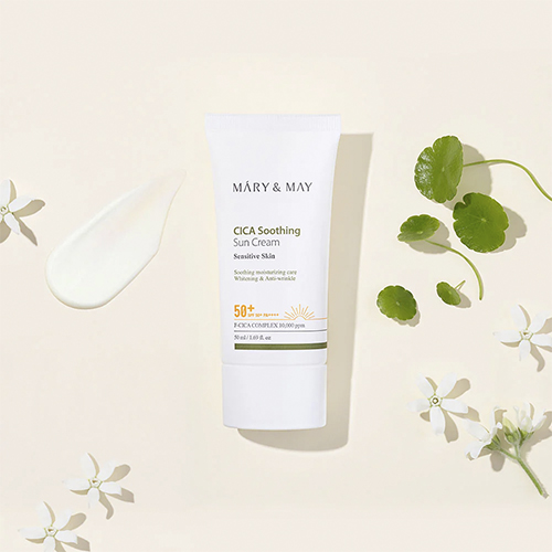 Mary&May Cica Soothing Sun Cream SPF50+ PA++++ — изображение 2