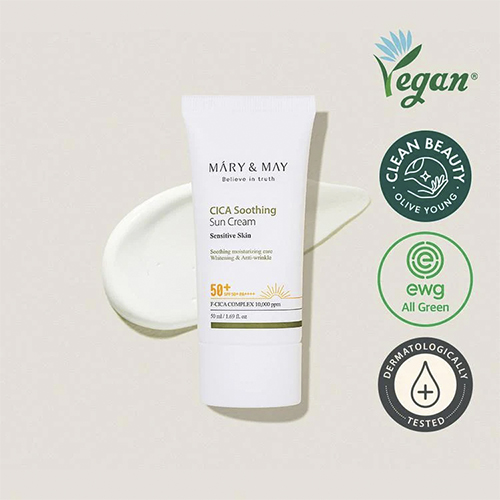 Mary&May Cica Soothing Sun Cream SPF50+ PA++++