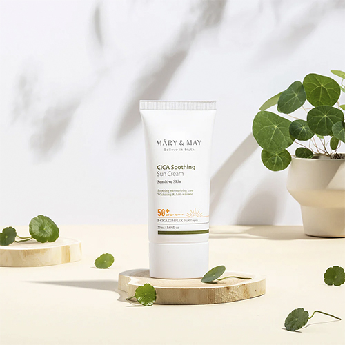 Mary&May Cica Soothing Sun Cream SPF50+ PA++++ — изображение 4